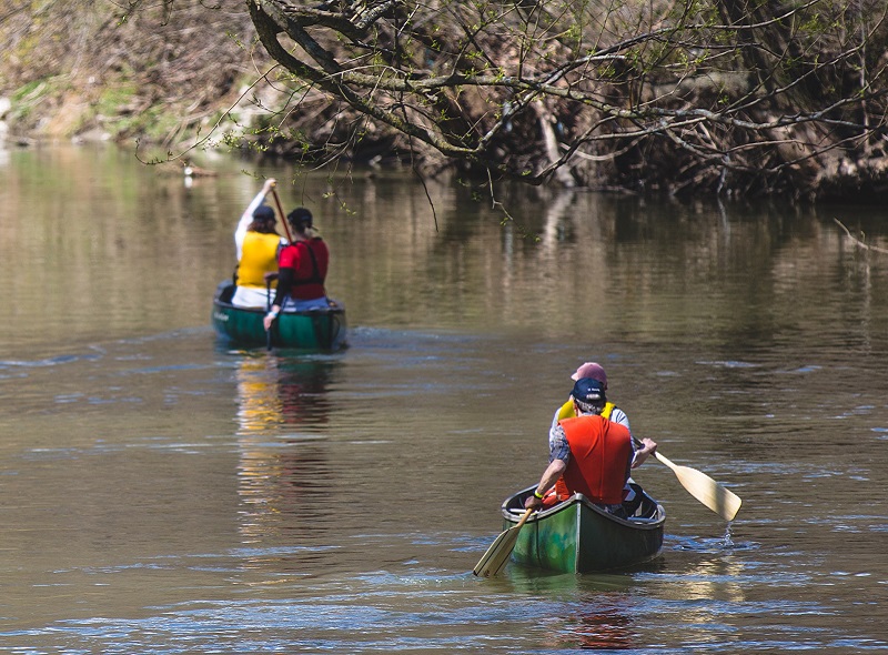 paddlers on Don River