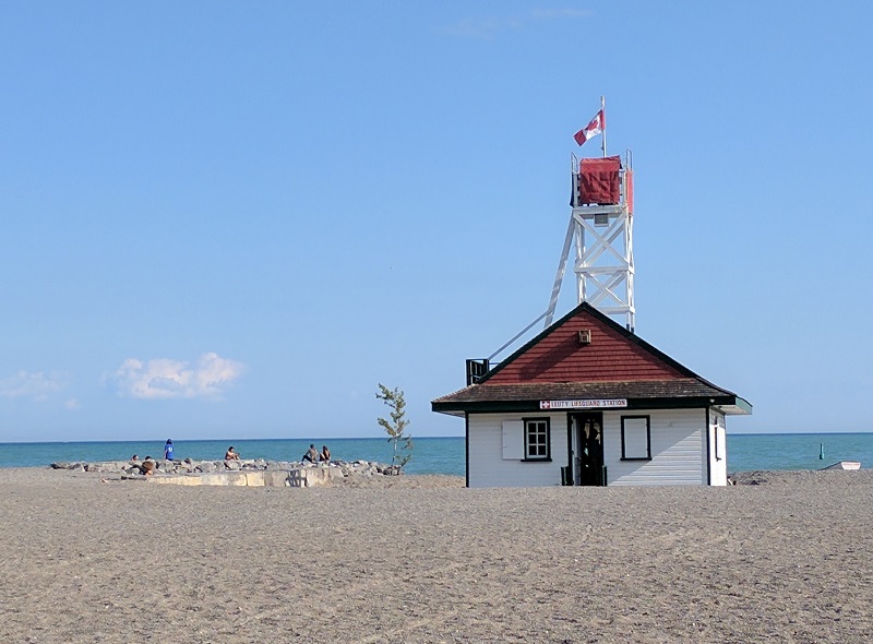 lifeguard station on beach