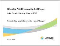 cover page of Gibraltar Point Erosion Control Project presentation