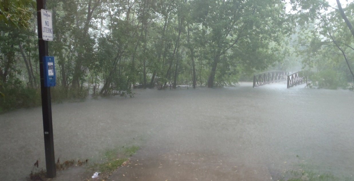 torrential rain strikes the City of Vaughan in August 2018